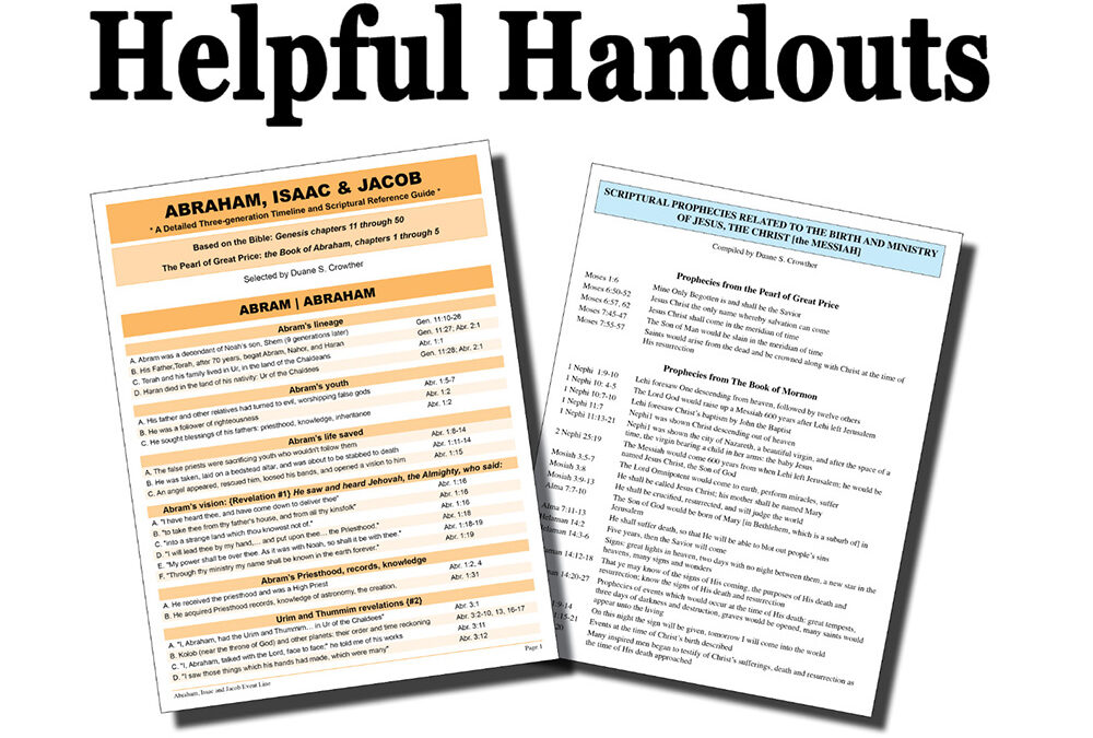What Are “Helpful Handouts”?