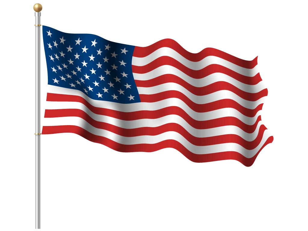 American Flag Waving
